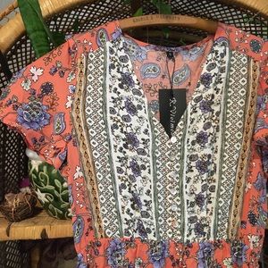 NWT Boho Floral Maxi Dress 💜